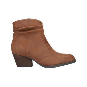 BELLA VITA Womens Brown Western Helena Round Toe Block Heel Slouch Boot 6 W